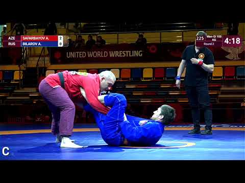 Round 2 Men-Gi - 100 kg: A. SAFARBAYOV (AZE) v. A. BILAROV (RUS)