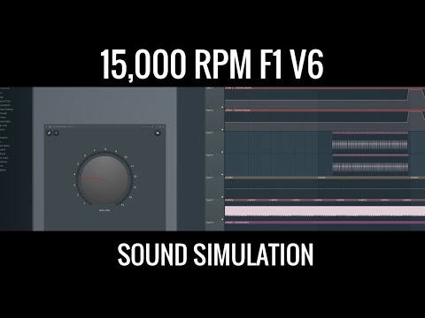 What if current F1 engines revved to 15,000 rpm? - An FL Studio sound simulation