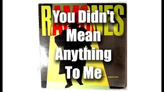 Ramones - You Didn't Mean Anything To Me (Subtitulado en Español)
