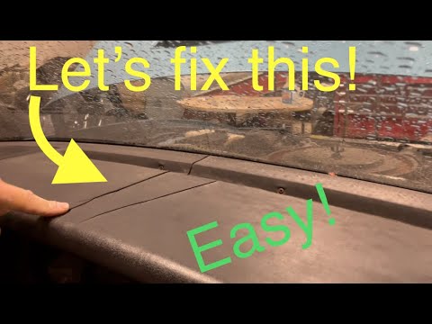 Cracked dashboard repair! Easy step by step instructions !