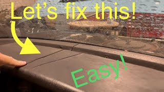 Cracked dashboard repair! Easy step by step instructions !
