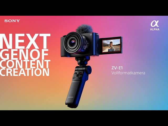 Video Teaser für Die neue ZV-E1 Vlog-Kamera mit Wechselobjektiv von Sony: The Next Gen of Content Creation!