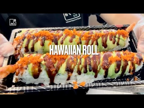 HOW TO MAKE SUSHI HAWAIIAN ROLL