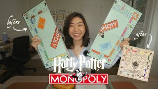 Harry Potter Inspired Monopoly Board | DIY Wizardopoly Board