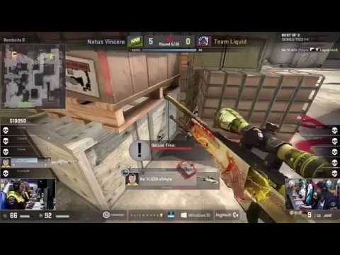 S1mple crazy moment drop awp Navi vs Liquid esl csgo
