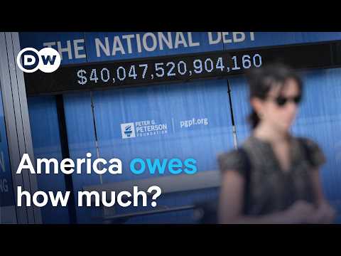 US national debt has reached $40 trillion for the first time | DW News