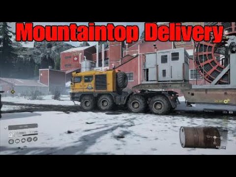 SnowRunner Mountaintop Delivery Flooded Foothills