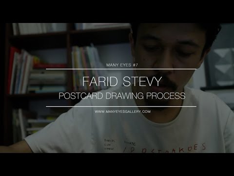 Farid Stevy, Postcard Drawing Process | MANY EYES TV