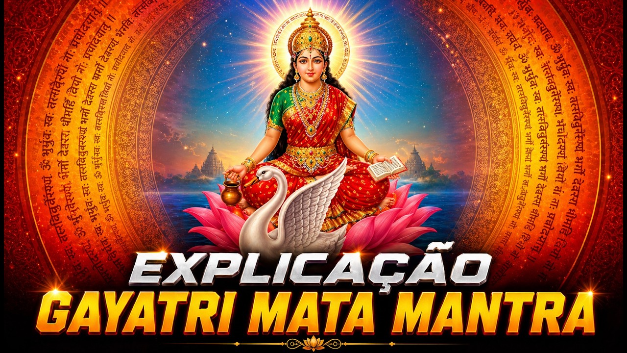 Ruslan Haidar explicando o Gayatri Mantra no YouTube