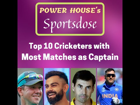 Top 10 Cricketers with Most Matches as Captain in International Cricket | POWER HOUSE 🏏🔥