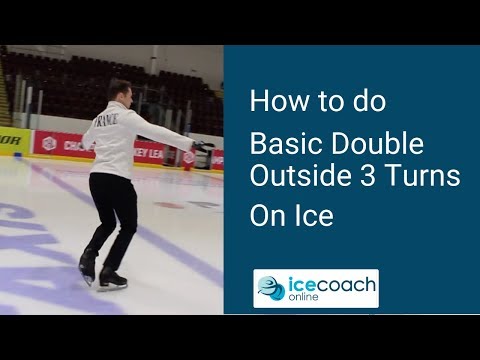 Ice Skating Tutorial - Basic Double Outside 3 Turn by Ice Coach Online