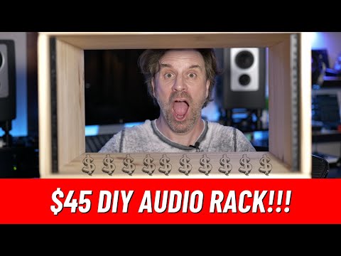 ONLY $45! DIY Audio Rack Studio Furniture (money saving studio hack)