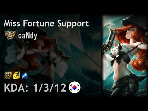 Miss Fortune Support vs Zyra - caNdy - KR Challenger Patch 6.24