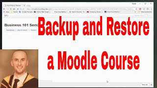 YouTube Thumbnail for How to backup and restore a course on Moodle (Moodle 3)