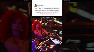 cardi b's BET Awards motorcycle entrance performance has fans debating #cardib #betawards 