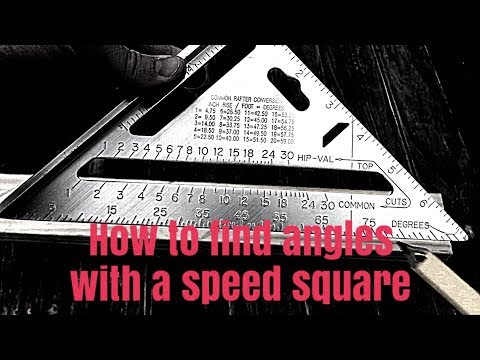 How to find angles with a speed square