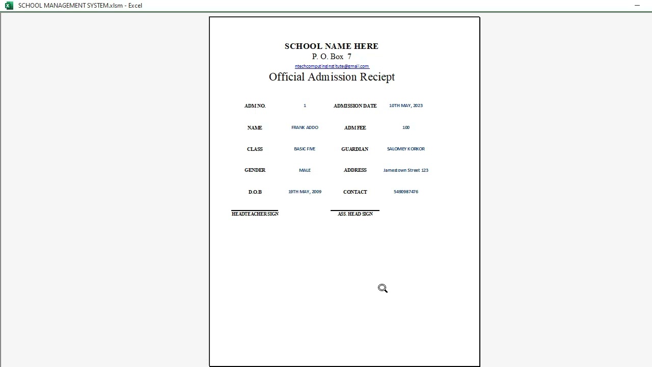 School Management System