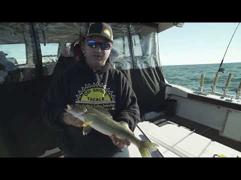 Trolling with planer boards on Lake Erie