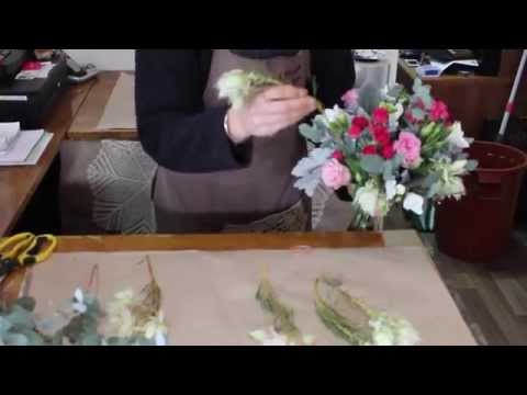 Part of a video titled How to create a simple posy - YouTube