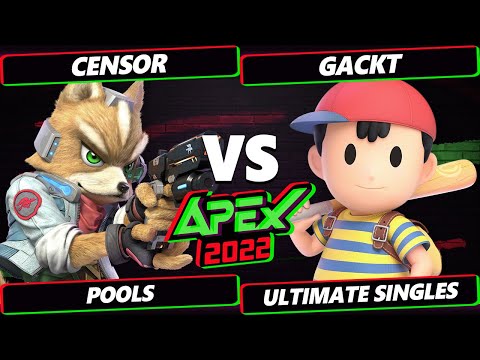 Apex 2022 - Censor (Fox) Vs. Gackt (Ness) - SSBU Ultimate Tournament