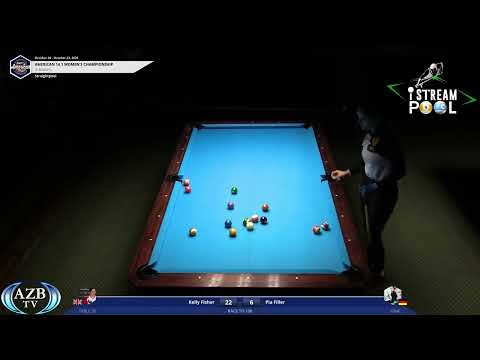 2021 American 14.1 Straight Pool Championship Women's Finals - Kelly Fisher vs Pia Filler