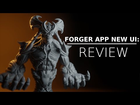 Tablet Sculpting showdown 02: Forger App New UI