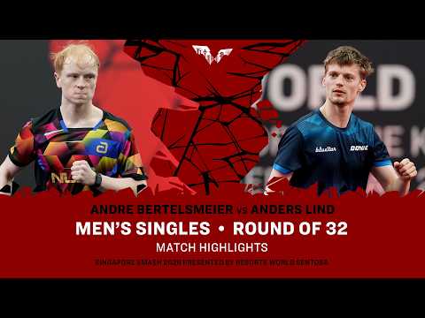 Andre Bertelsmeier vs Anders Lind | MS R32 | #WTTSingapore2026