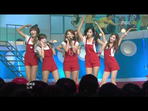 Girls Generation SNSD Yuri Sunny Yoona Seohyun Hyoyeon Sooyoung   In Summer On Music Core 090801 www keepvid com