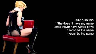 Madonna - She&#39;s Not Me (Lyrics On Screen)