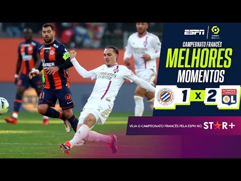 Com golaços, Lyon vira sobre o Montpellier e se afasta da zona de rebaixamento | Melhores Momentos