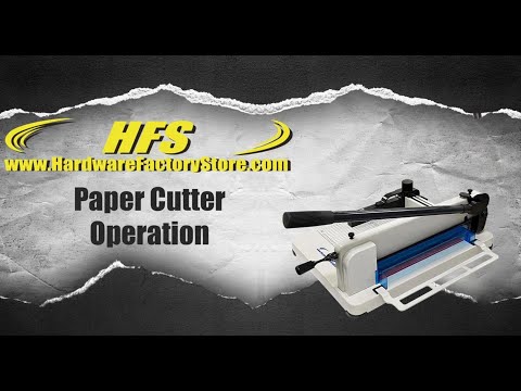 Paper cutter support video thumbnail