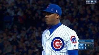 NLCS Gm6: Chapman strikes out Hernandez in the 9th
