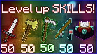 The BEST WAY to level up EVERY SKILL - [Hypixel Skyblock]