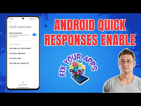 How to Enable Quick Responses on Android