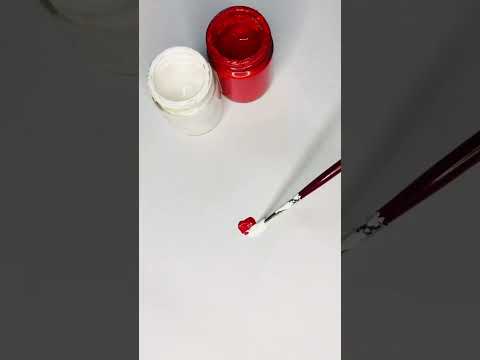 How to make pink color from red and white🌸 #ytshorts #youtube #youtubeshorts #shorts