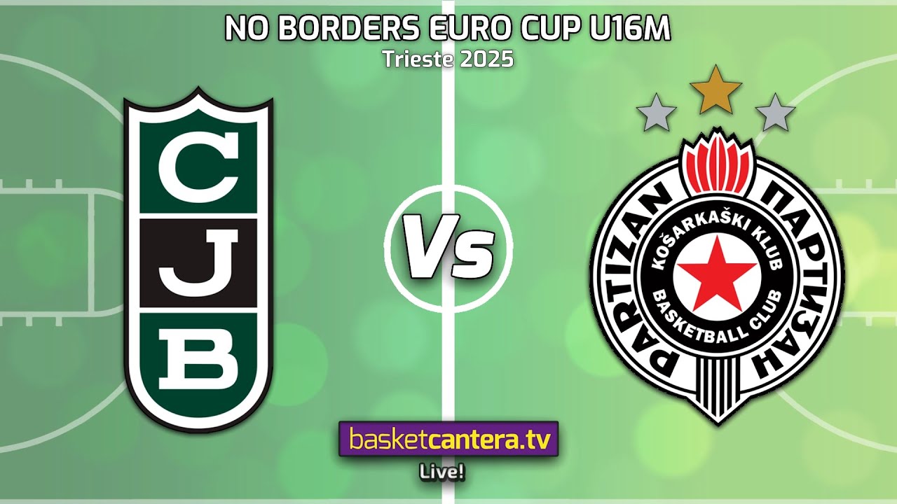 #Live U16M. JOVENTUT BADALONA vs PARTIZAN.- Tournament No Borders Euro Cup. Trieste 2025
