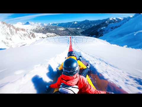 World Record Sled Jump