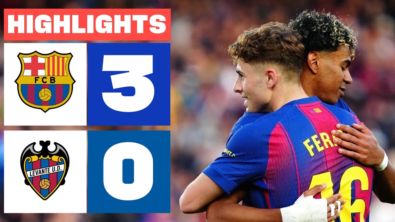 Barcelona vs Levante UD Highlights