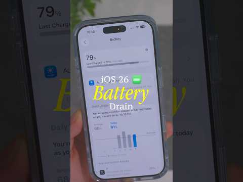 Why iOS 26 is KILLING Your Battery🔋