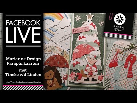 Doe@ding FB live Paraplu kaarten met Tineke