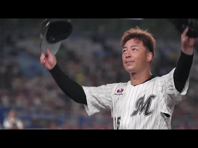 【1回表】魂を込めたラストピッチ!! マリーンズ・美馬学 267試合6177人目最後のバッターを打ち取る!! 2025年9月30日 千葉ロッテマリーンズ 対 東北楽天ゴールデンイーグルス