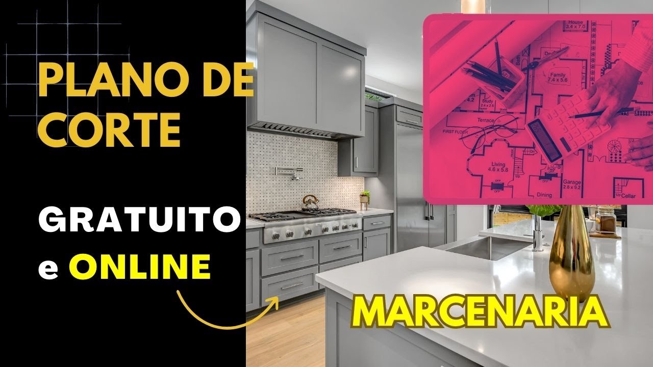 PLANO DE CORTE GRATUITO MARCENARIA | GRATUITO e ONLINE | SEM INSTALAR NADA