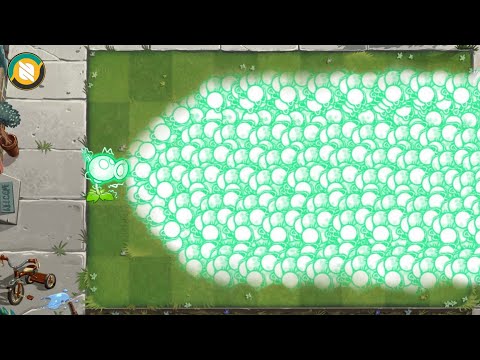 100 Plants Max Level Vs Big Brain All-Star Zombie !! Plants Vs Zombies 2