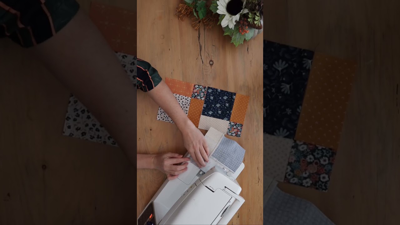 level up your patchwork with this easy sewing technique - disappearing nine patch quilt block 🪡