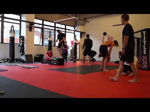 Trening på Spartacus MMA-Vennesla