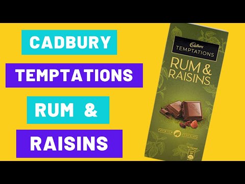 Cadbury Temptation Rum and Raisin Chocolate Rs.100 |rum and raisins flavour|Delicious|dark chocolate