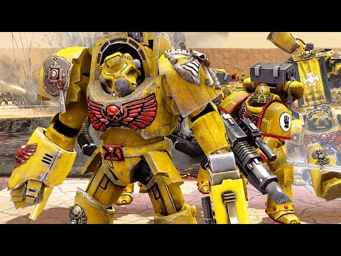 30 Imperial Fists vs 2000+ Orks! - Astartes Mod | Warhammer 40K: Dawn of War 2: Retribution
