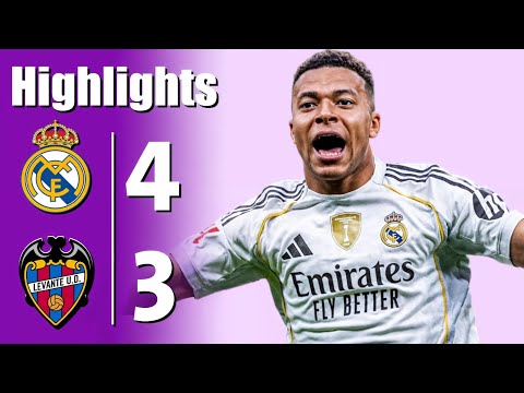 Real Madrid vs Levante 4-3 - All Goals & Highlights - 2026