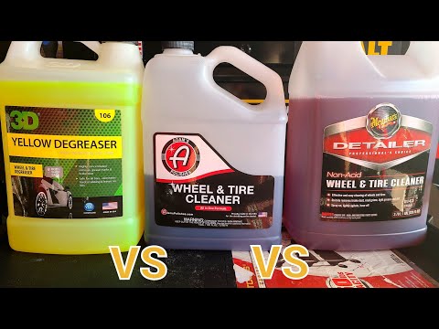 [VS] Adams vs 3D vs Meguiars - Tire & Wheel Cleaner Shootout!