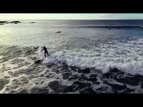 Long rides captured by drone at Bantham 